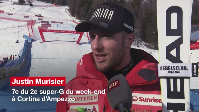 Ski alpin: "Echouer à si peu du podium, c'est un peu dommage" (Justin Murisier) [RTS]