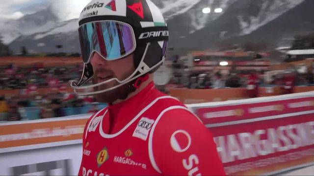 Chamonix (FRA), slalom messieurs, 1re manche: Luca Aerni (SUI) [RTS]