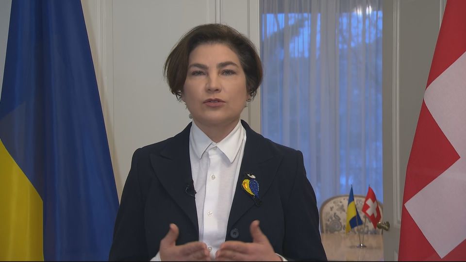 Iryna Venediktova, ambassadrice d'Ukraine en Suisse. [RTS]