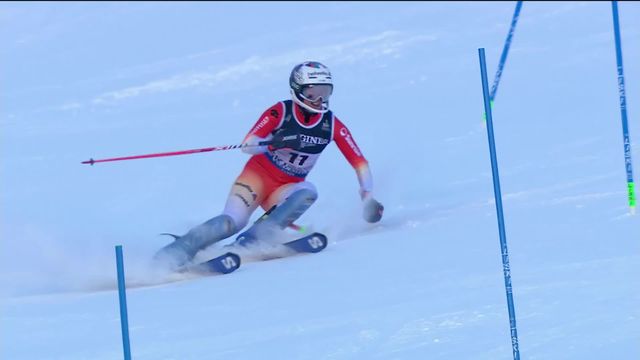 Méribel (FRA), combiné dames, slalom: Michelle Gisin sur le slalom [RTS]