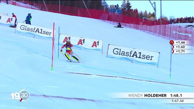 Première journée au championnats du monde de ski et première médaille suisse avec l’argent de Wendy Holdener en combiné. [RTS]
