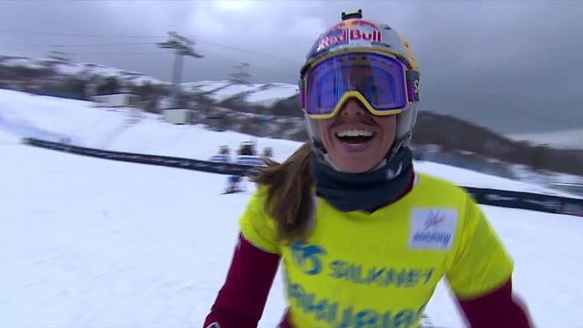 Bakuriani (GEO), snowboard cross dames, finale: Eva Adamczykova (CZE) titrée, Josie Baff (AUS) et Lindsey Jacobellis (USA) sur le podium [RTS]