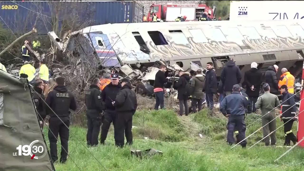 En Grèce, la collision meurtrière entre deux trains serait due à une tragique erreur humaine. [RTS]