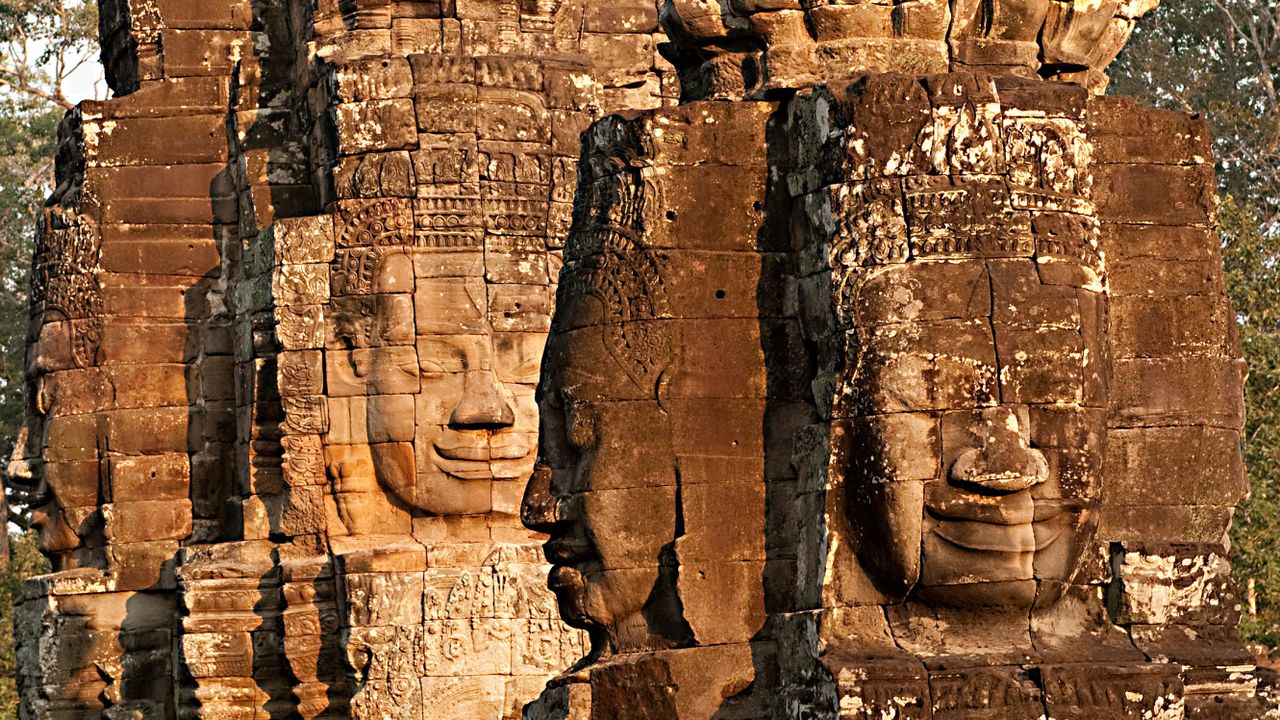 Temple de Bayon, sur le site d'Angkor. [Lorenzo de Simone / Aurimages - AFP]