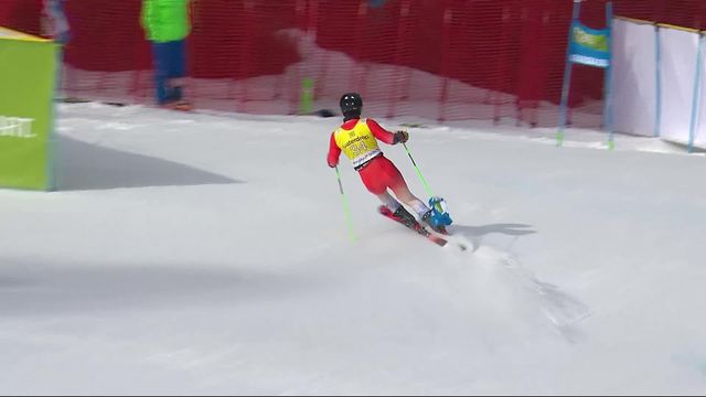Kranjska Gora (SLO), slalom géant messieurs, 2e manche: Livio Simonet (SUI) [RTS]