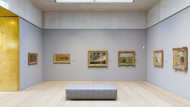 Des œuvres de la collection Emil Bührle, dans l'extension du Kunsthaus de Zurich. [CHRISTIAN BEUTLER - KEYSTONE]