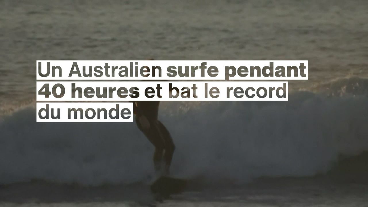 Un Australien surfe pendant 40 heures et bat le record du monde [RTS]