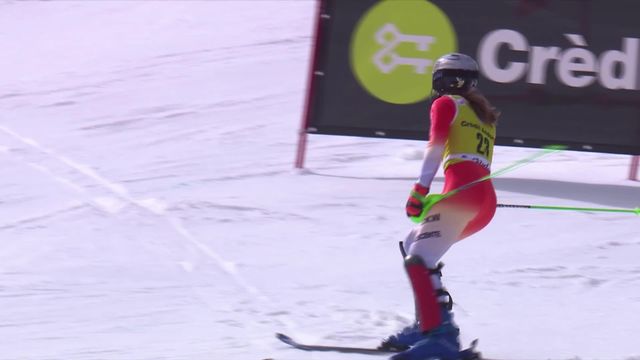 Soldeu (AND), slalom dames, 1re manche: Camille Rast (SUI) subit la première élimination de la saison [RTS]