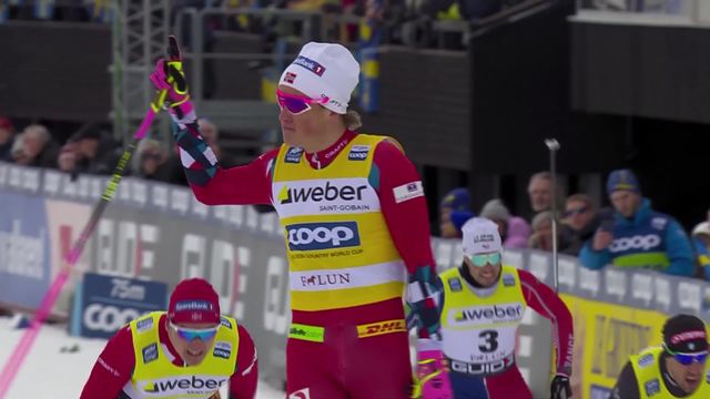 Falun (SWE), sprint messieurs, finale: un Klaebo (NOR) royal s’impose devant Valnes (NOR) et Pellegrino (ITA) [RTS]