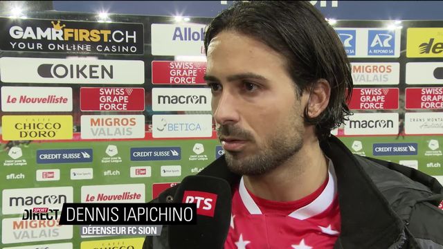 25e journée, Sion – Grasshopper (1-2): interview de Dennis Iapichino après la défaite [RTS]