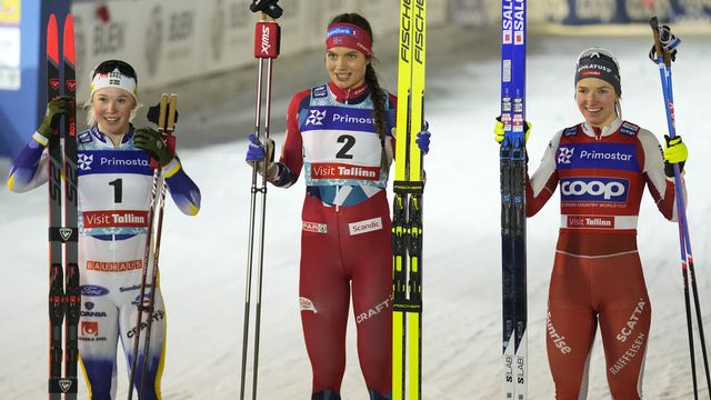 Nadine Fähndrich a signé son 4e podium de la saison. [Sergei Grits - Keystone]