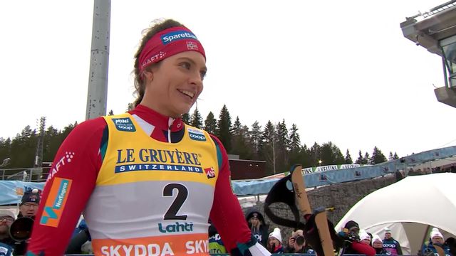 Lahti (FIN), sprint classique dames: K.S. Skistad (NOR) termine 1re, j. Sundling (SWE) et T.U. Weng (NOR) complètent le podium [RTS]