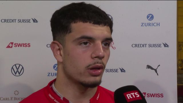 Qualifications Euro 2024, Bélarus - Suisse (0-5): Zeki Amdouni à l'interview après son premier but en équipe nationale [RTS]