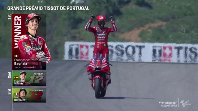 GP du Portugal, MotoGP (#1): Francesco Bagnaia (ITA) profite de la chute de Marc Marquez (ESP) et Oliveira (POR) pour s'imposer au Portugal [RTS]