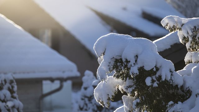 Chutes de neige intensives dans les Alpes ce dimanche, risque élevé d'avalanches. [Peter Schneider - Keystone]