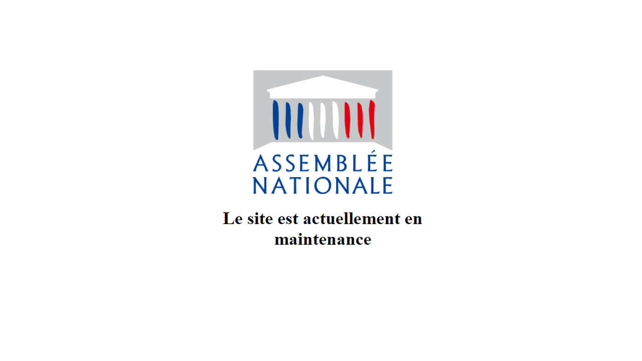 Voici ce qu'affichait le navigateur web des internautes voulant consulter le site de l'Assemblée nationale française, le 27 mars 2023 dans l'après-midi. [Capture d'écran - RTS]