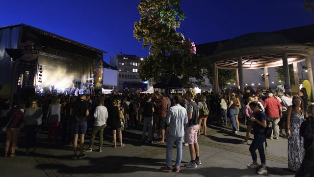 Le festival "Les Georges" à Fribourg, lors de son édition 2018. [Anthony Anex - Keystone]