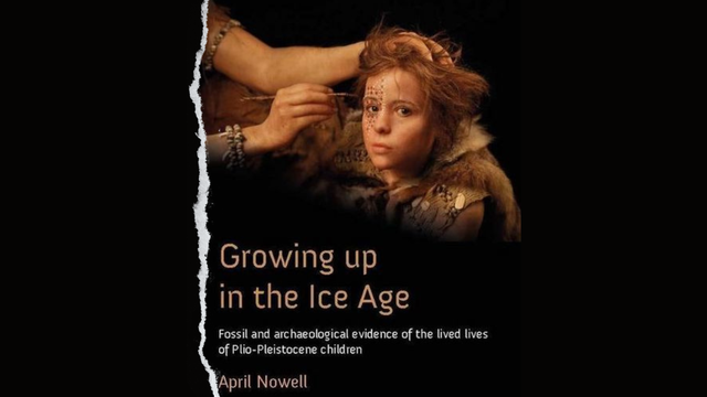 La couverture de "Growing up in the Ice Age" (Oxbow Books, 2021) d'April Nowell. [©April Nowell - Oxbow Books]
