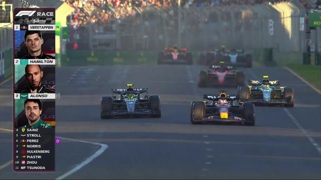 GP d'Australie (#03): Verstappen (NED) s'impose devant Hamilton (GBR) 2e et Alonso (ESP) 3e [RTS]