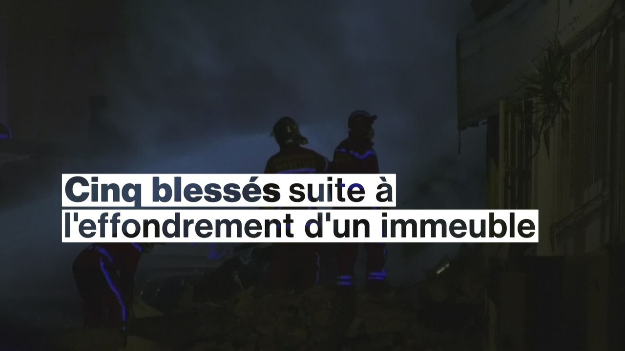 Un immeuble d'habitation s'effondre à Marseille [RTS]