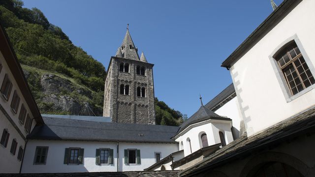 L'Abbaye de St-Maurice. [Jean-Christophe Bott - Keystone]
