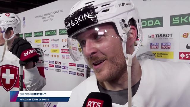 Riga (LET), Canada - Suisse (2-3): Christoph Bertschy au micro de la RTS à la fin du match [RTS]
