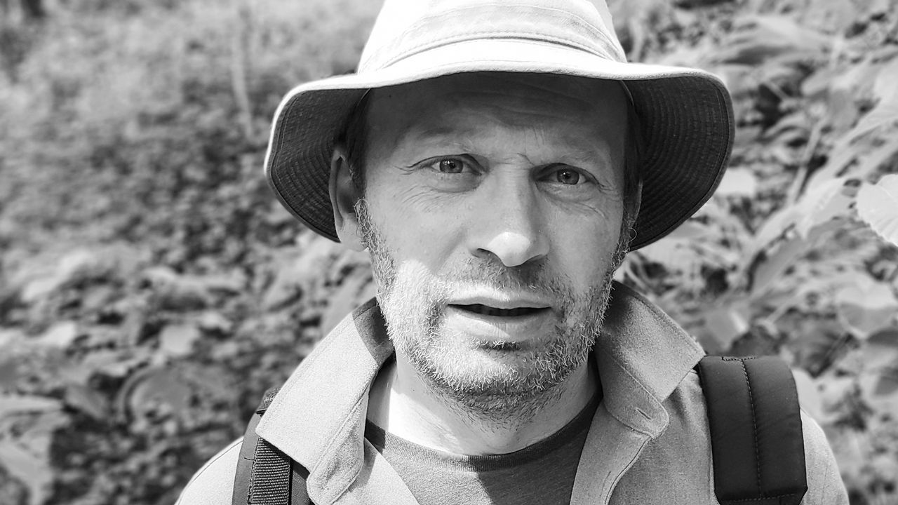 David Happe, technicien forestier, ingénieur écologue et écrivain.  [Anne-Gaëlle Touminet]
