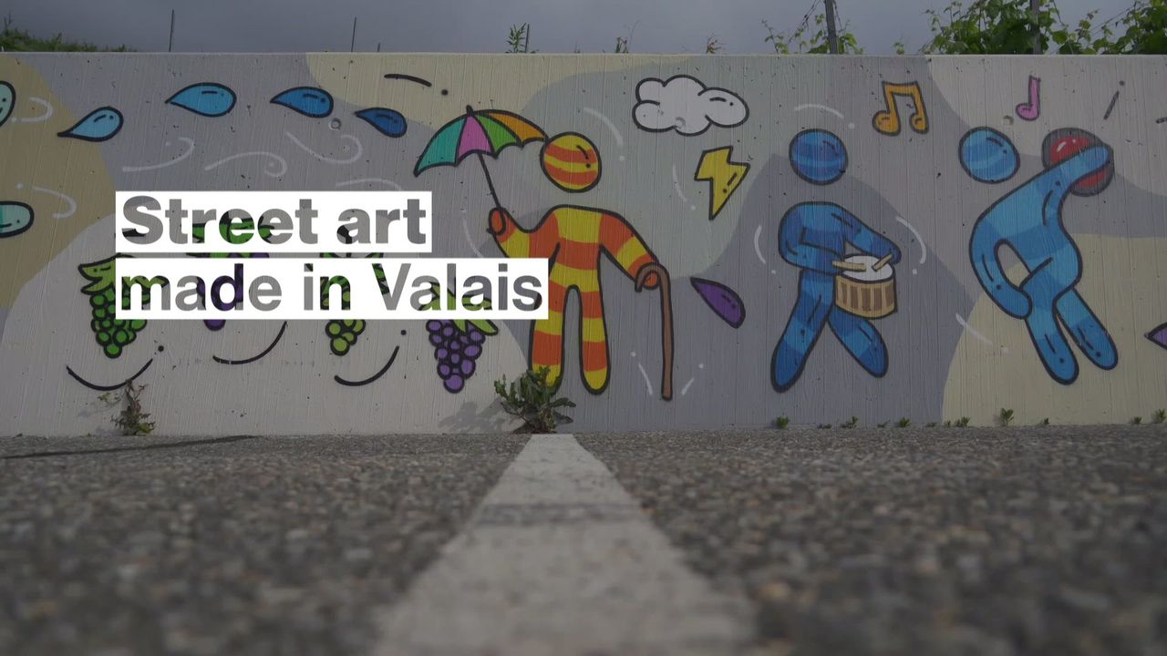Un musée d'art urbain à ciel ouvert en Valais [RTS]