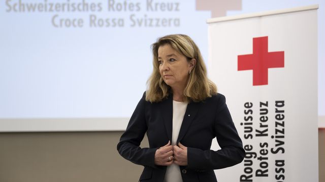 La présidente de la Croix-Rouge suisse Barbara Schmid-Federer démissionne avec effet immédiat.  [Anthony Anex - keystone]
