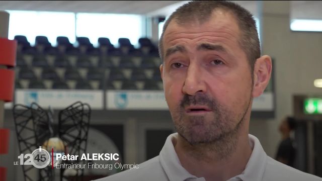 Portrait de Petar Aleksic, entraineur Fribourg Olympic [RTS]
