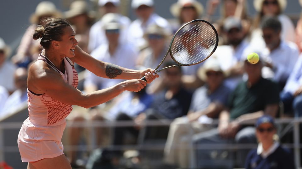 Aryna Sabalenka atteint pour la 1re fois les demi-finales à Roland-Garros. [Aurelien Morissard - Keystone]