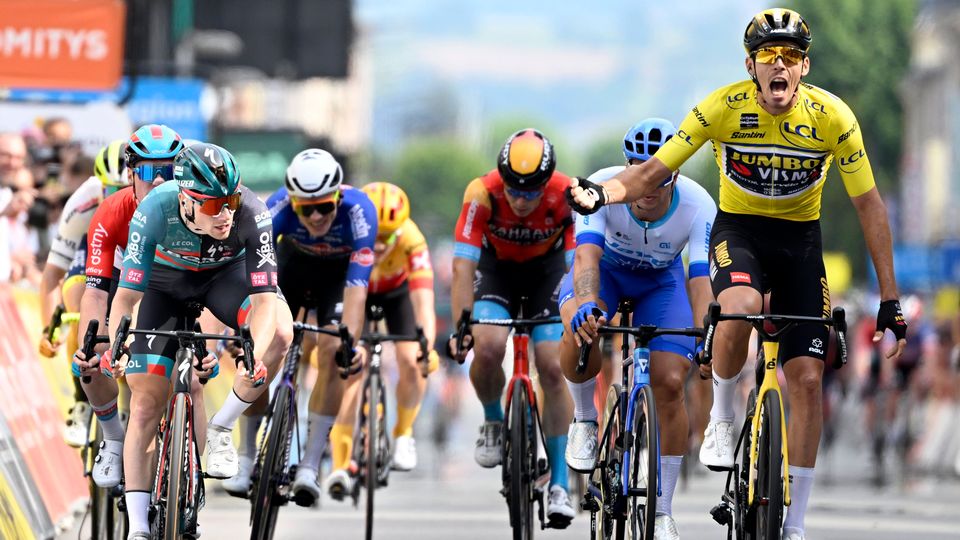 Christophe Laporte s'est imposé avec le maillot jaune sur cette 3e étape. [Gery Lannoo - Imago]