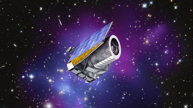 Une illustration d'artiste montrant le satellite Euclid de l'ESA, auquel la NASA a aussi contribué. [C. Carreau - ESA]