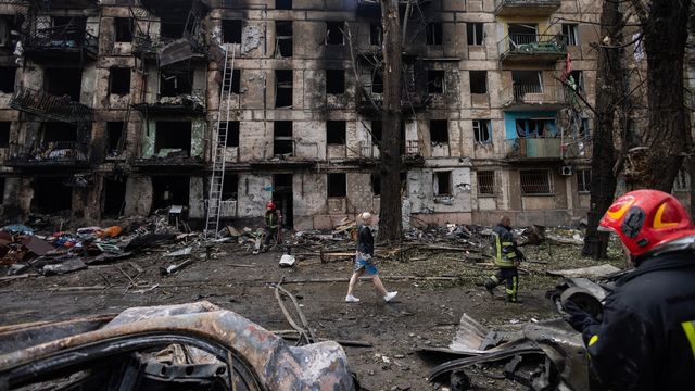 La ville de Kryvyï Rig en Ukraine a été visée par des frappes russes. [Stas Kozliuk - EPA]