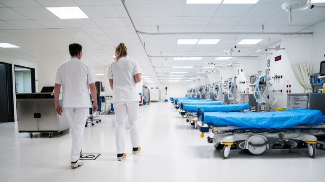 Du personnel soignant dans un hôpital à Utrecht. [ANP Mag - AFP]