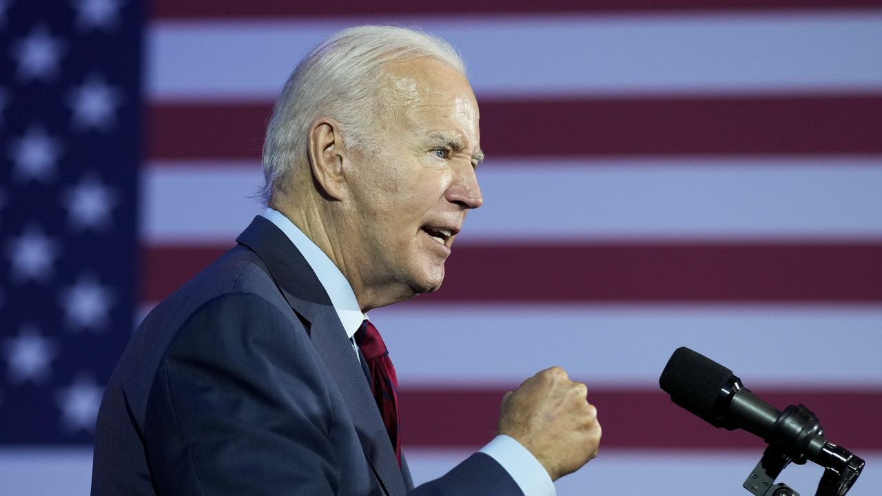 Joe Biden promet de lutter contre le programme anti-avortement des républicains. [Susan Walsh - Keystone]