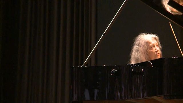 Martha Argerich au festival de Verbier en 2014 [RTS]