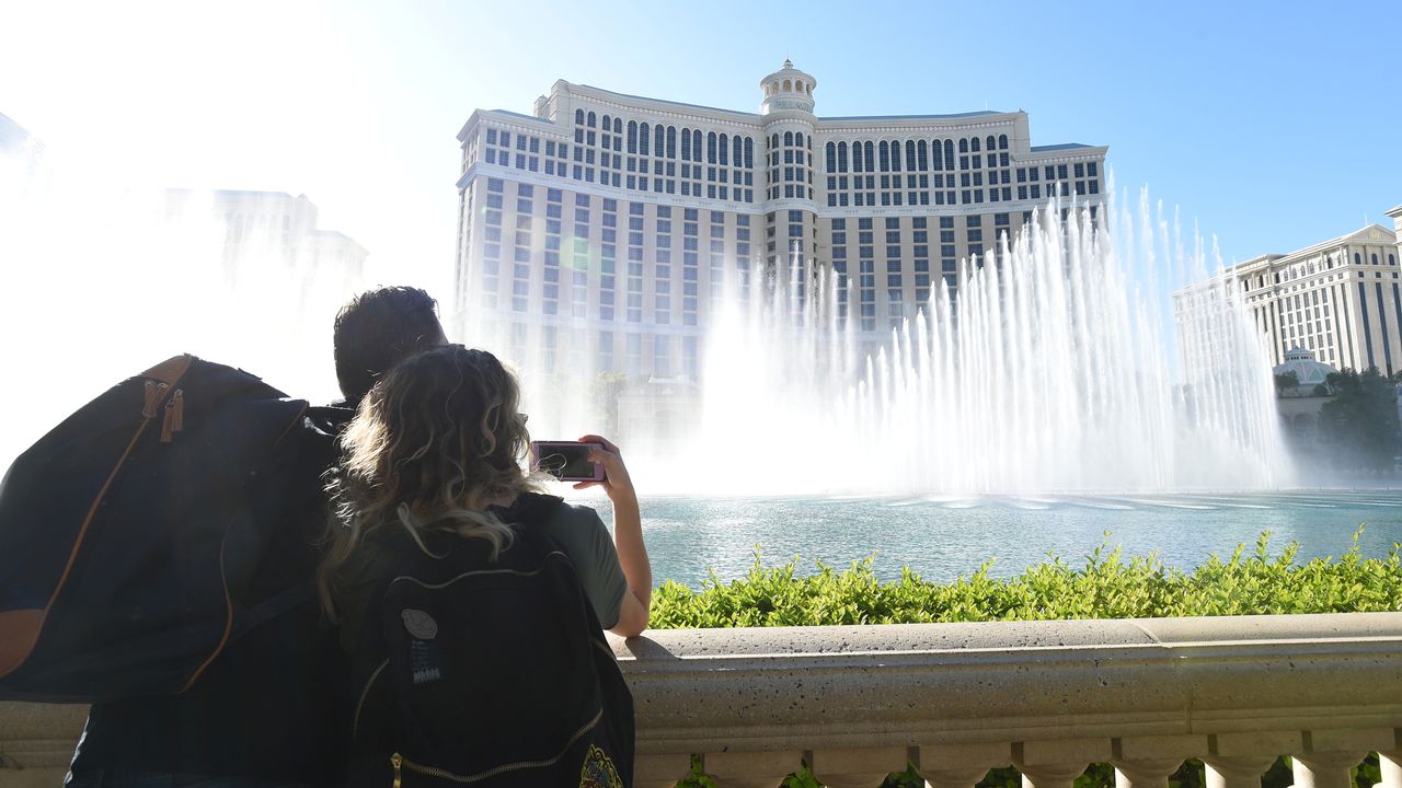 La fontaine devant le palace Bellagio à Las Vegas. Image d'illustration. [David Becker - Reuters]