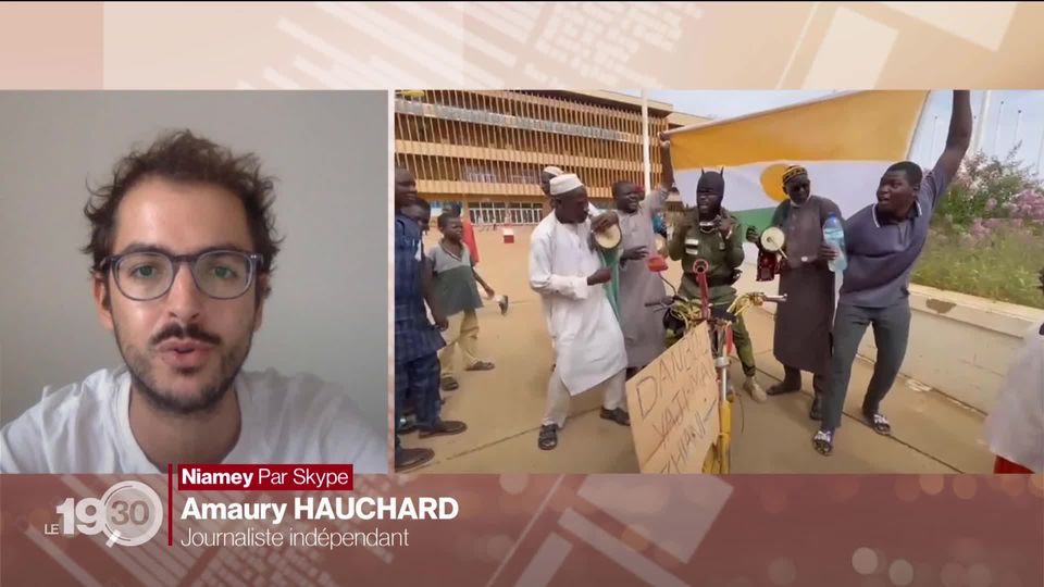 Putsch in Niger: ECOWAS ultimatum expires this Sunday evening.  Freelance journalist Amauri Houchard explains that the military has popular support [RTS]