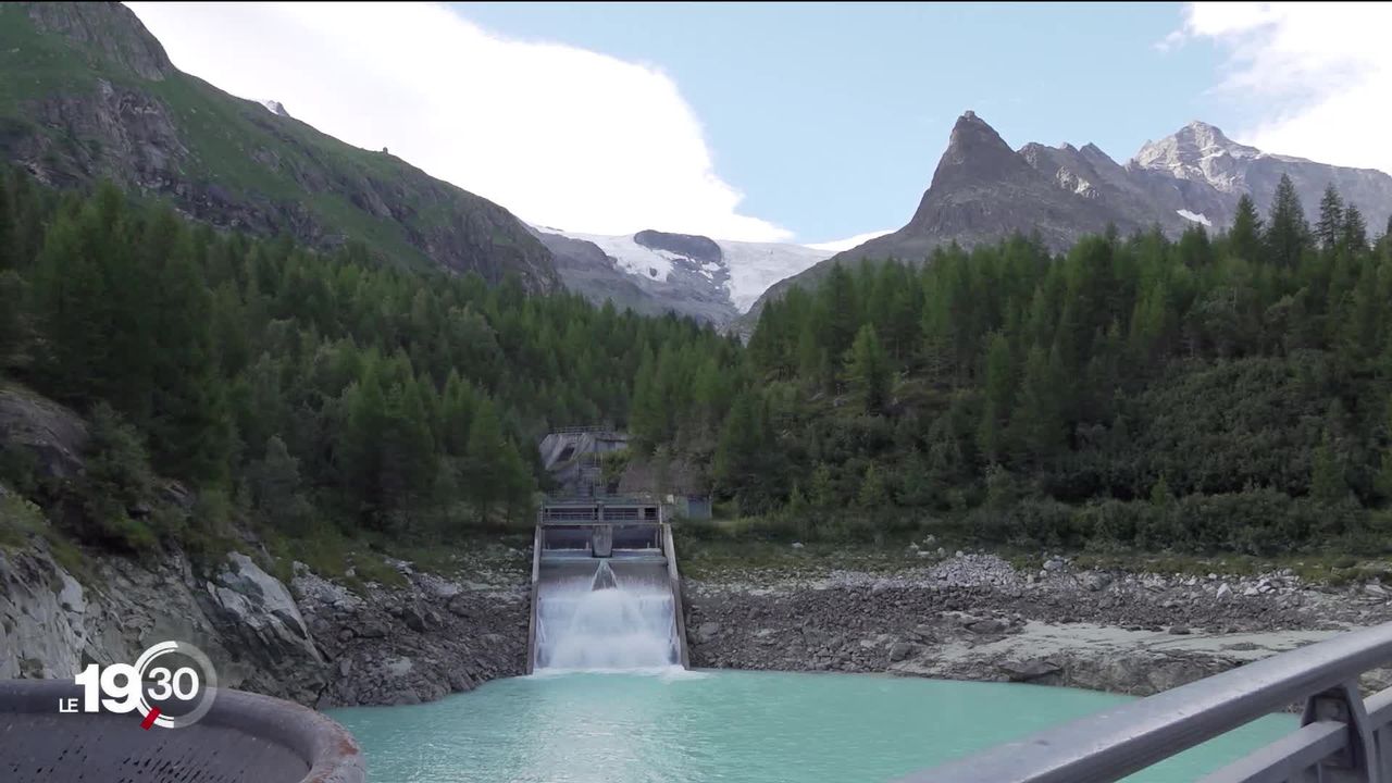 La fonte des glaciers complique l’exploitation des barrages. Exemple en Valais [RTS]