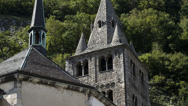 L'Abbaye de St-Maurice en Valais. [Jean-Christophe Bott - Keystone]