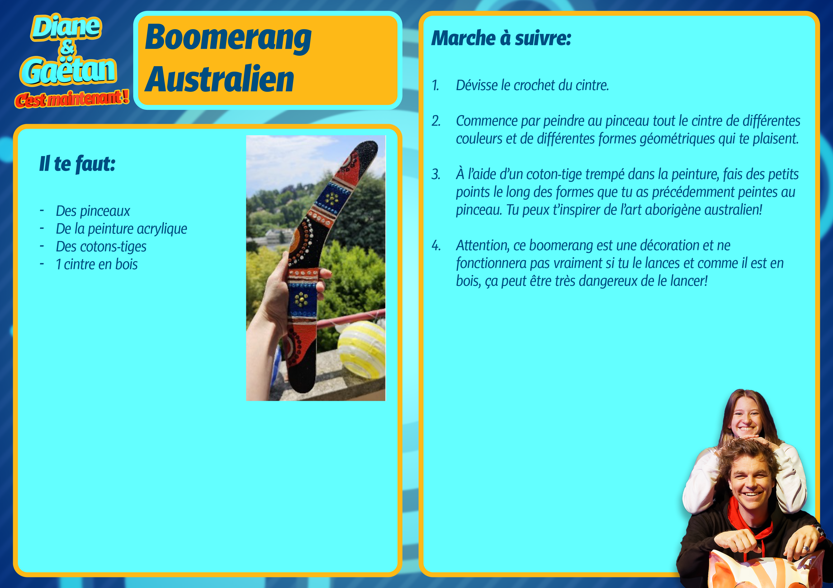 Le boomerang australien