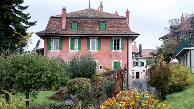 La Muette à Pully, la maison où a habité l'écrivain vaudois Charles-Ferdinand Ramuz entre 1930 et 1947. [Léo Duperrex - Keystone]
