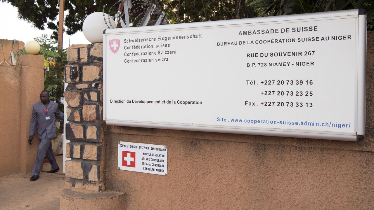 L'ambassade de Suisse et le bureau de la coopération suisse au Niger. [Anthony Anex - Keystone]