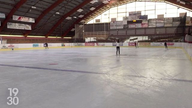 Les patinoires régionales peinent à produire de la glace au mois de septembre [RTS]