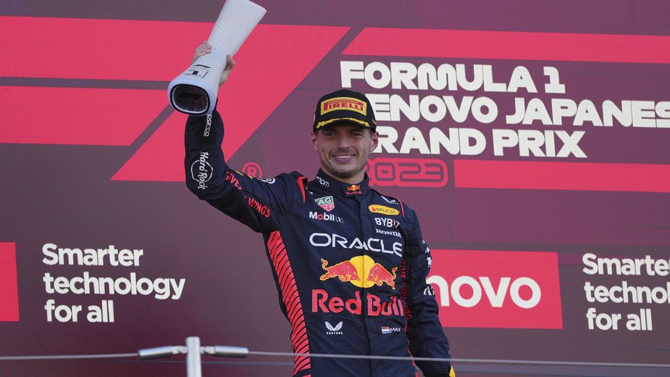 Avec sa victoire au Japon, Max Verstappen a assuré le titre à Red Bull. [Toru Hanai - Keystone]