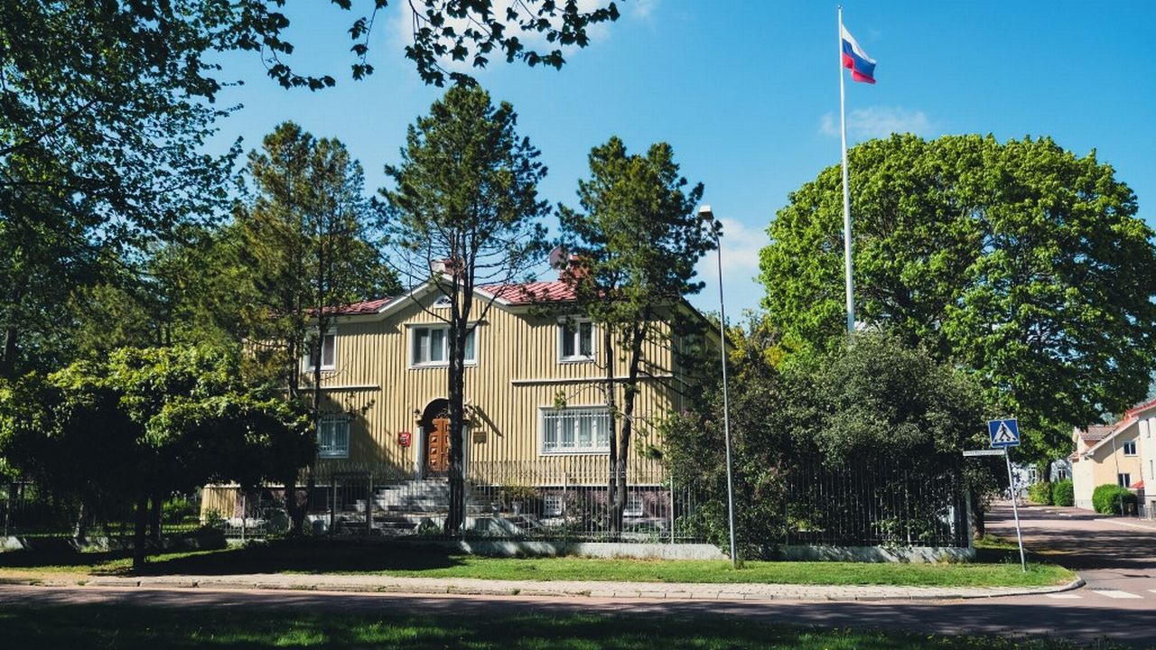 Le consulat russe des îles d'Aland. [Alessandra Rampazzo - afp]