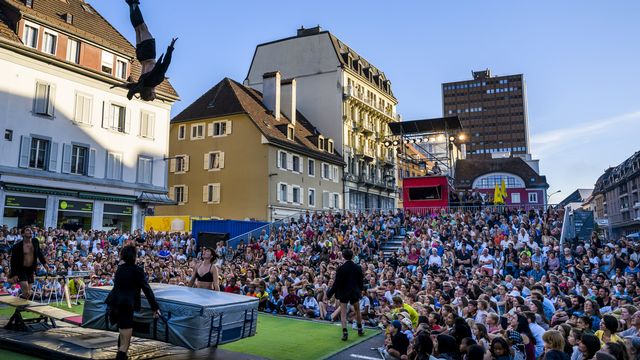 Le festival de La Plage des Six Pompes a attiré quelques 80'000 visiteurs en 2022. [Jean-Christophe Bott - Keystone]