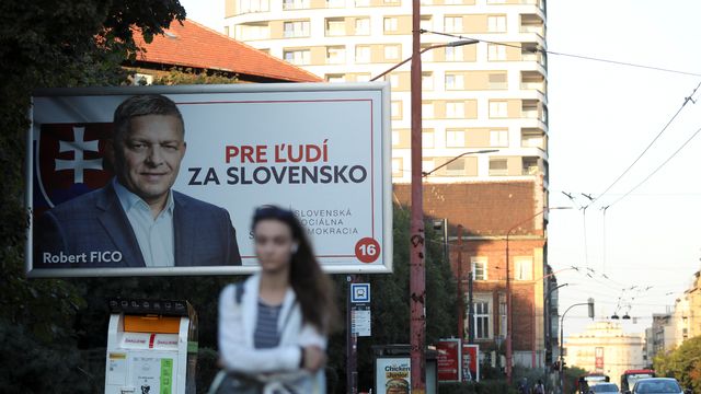 La victoire se jouera entre le parti de gauche Smer-SD de l'ancien Premier ministre populiste Robert Fico et le parti centriste la Slovaquie progressiste de Michal Simecka. [Eva Korinkova - Reuters]