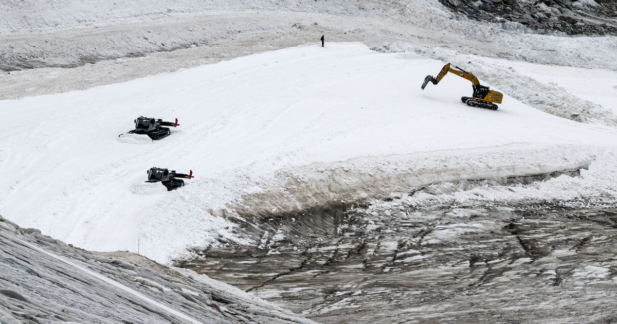 Arrêt des travaux hors du domaine skiable sur le glacier du Théodule à Zermatt